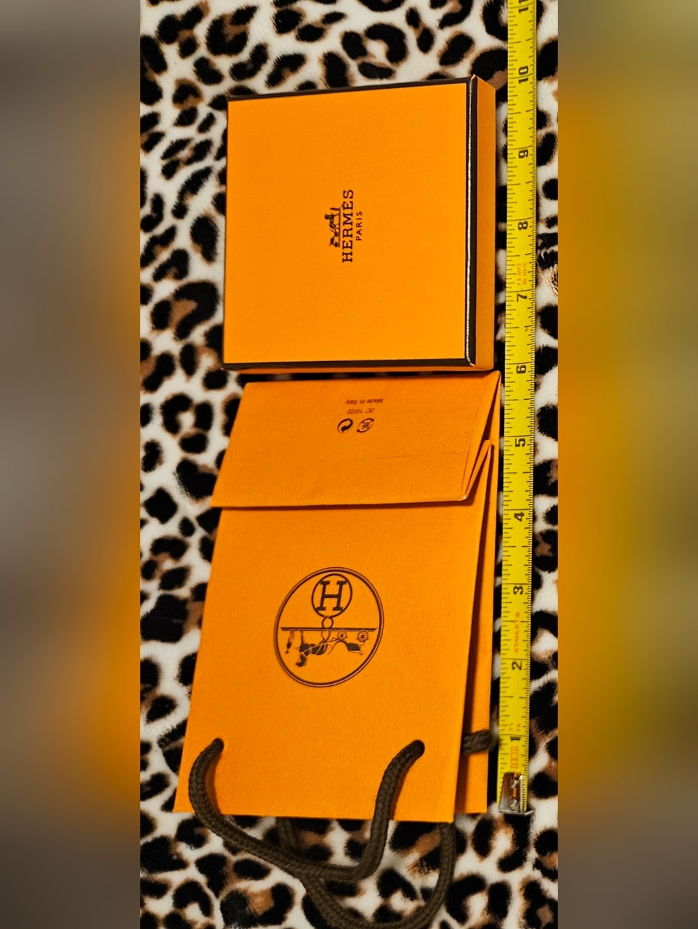 NEW Hermès Small Orange Gift Box Bag Set Booklet Jewelry Storage Scarf Travel - Picture 14 of 16